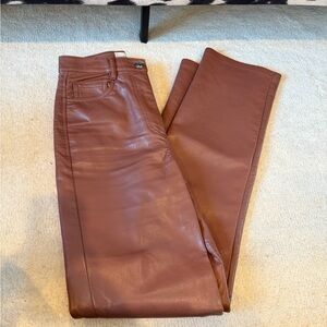 Aritzia High Waisted Wilfred Leather Pants